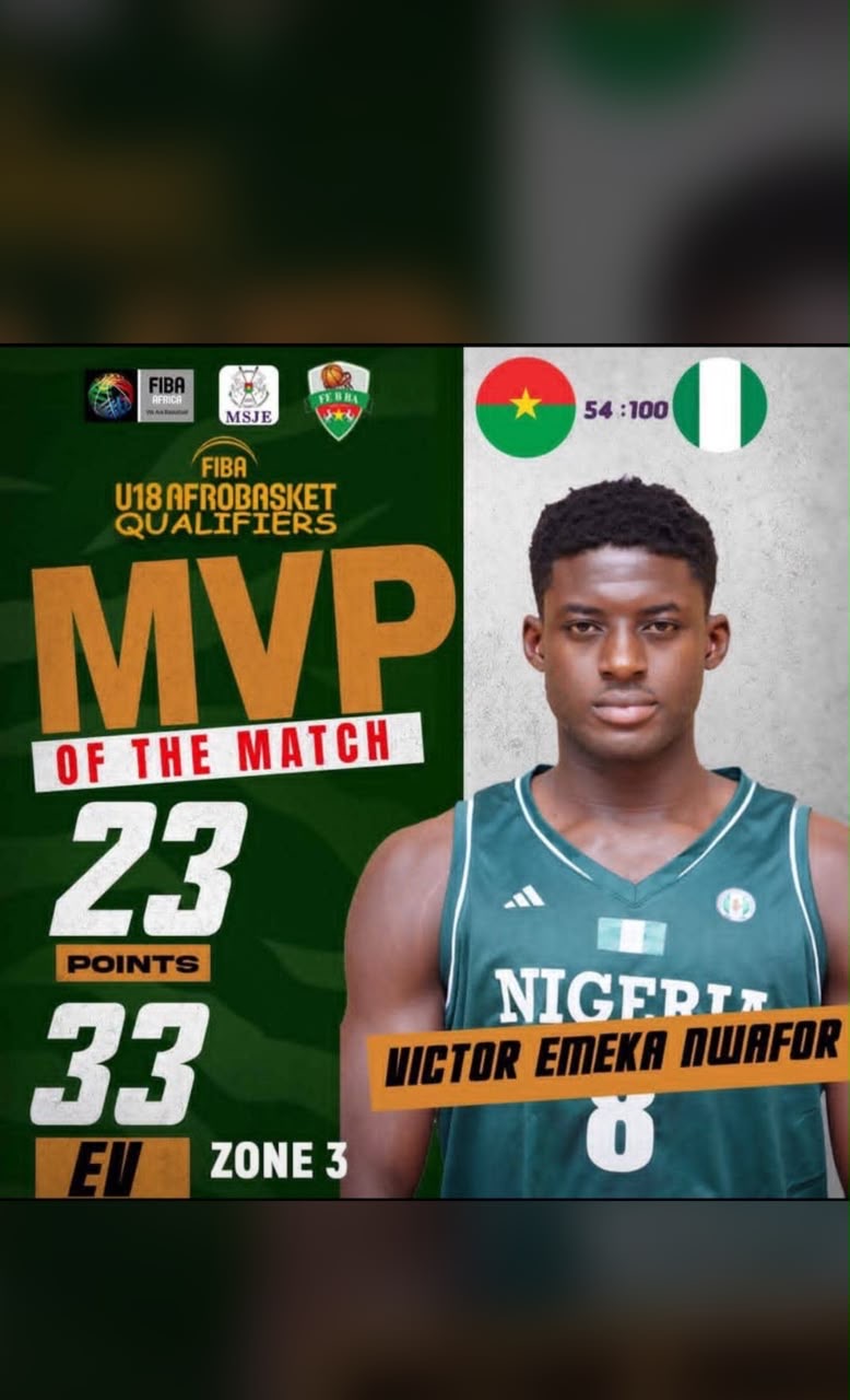 Victor Emeka Nwafor: One of the Top Performers at the FIBA U18 AfroBasket Qualifiers