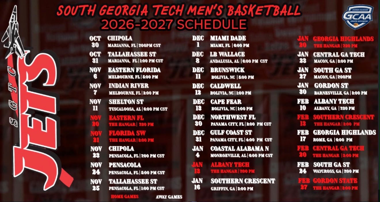 Two Latvian Players in the Final Roster of South Georgia Tech College Men’s Team for the 2026–27 Season — Schedule